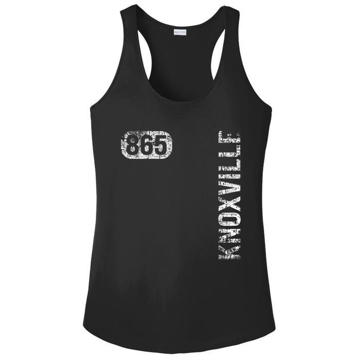 Knoxville Tennessee 865 Area Code Vintage Retro Ladies PosiCharge Competitor Racerback Tank