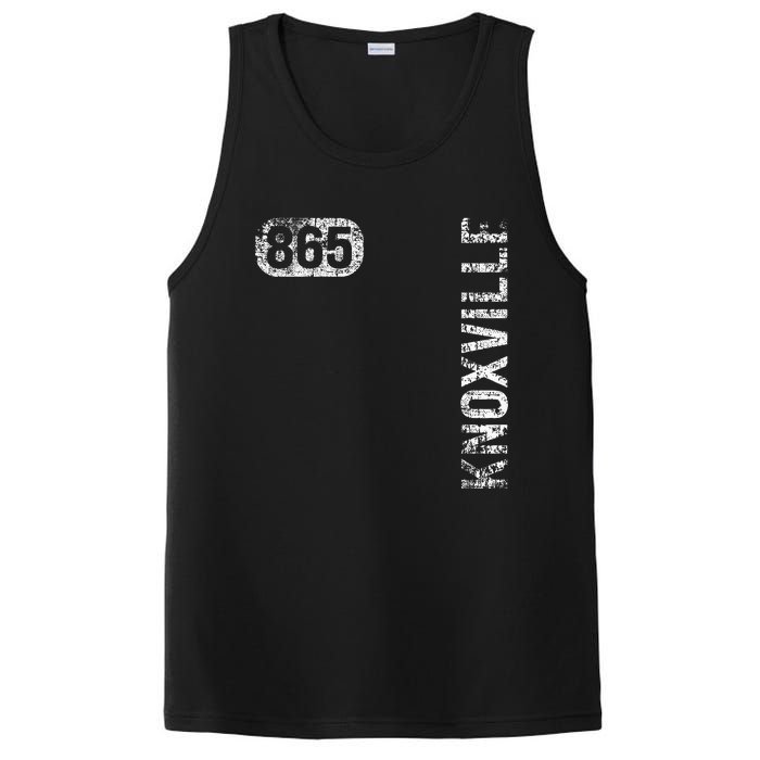 Knoxville Tennessee 865 Area Code Vintage Retro PosiCharge Competitor Tank