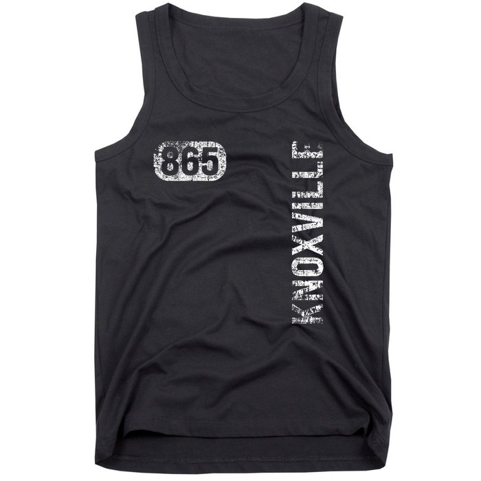 Knoxville Tennessee 865 Area Code Vintage Retro Tank Top