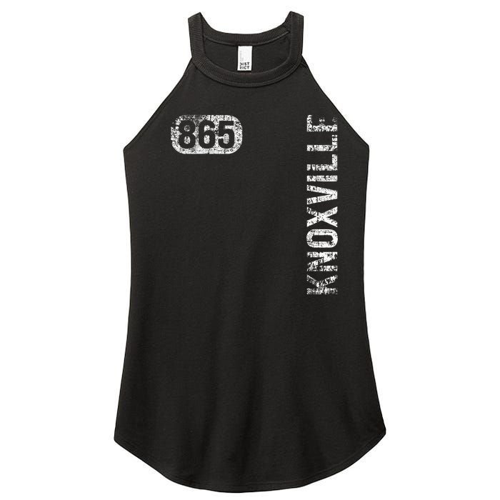 Knoxville Tennessee 865 Area Code Vintage Retro Women's Perfect Tri Rocker Tank