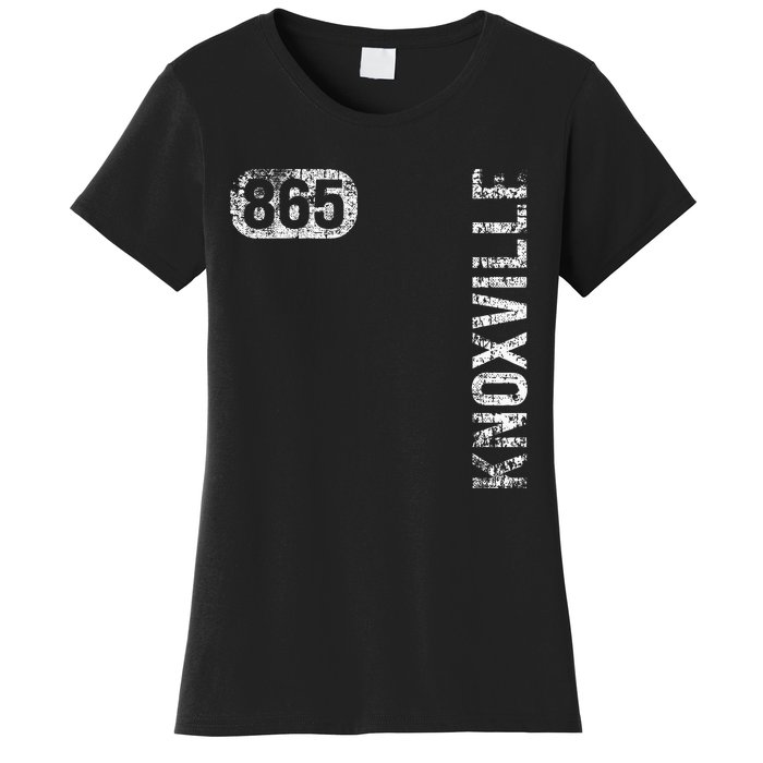 Knoxville Tennessee 865 Area Code Vintage Retro Women's T-Shirt