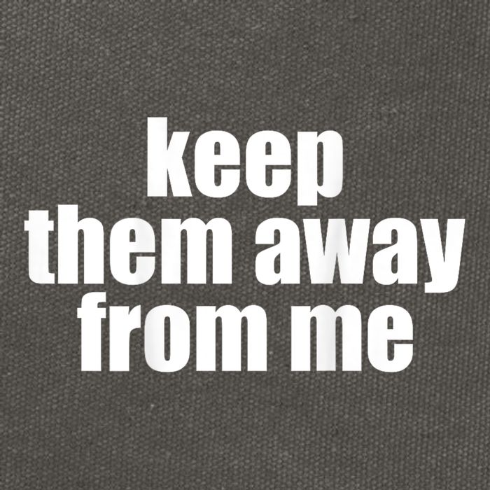 Keep Them Away From Me Cotton Canvas Backpack