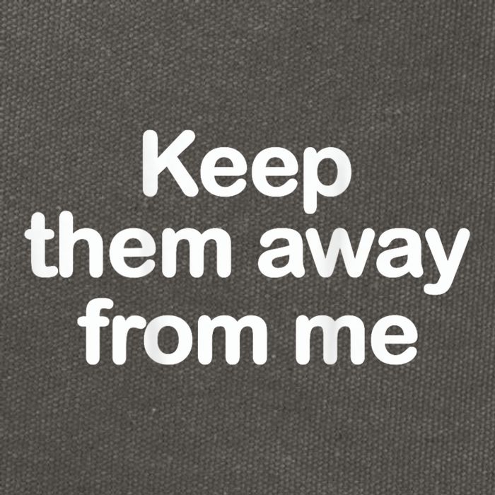 Keep Them Away From Me Cotton Canvas Backpack
