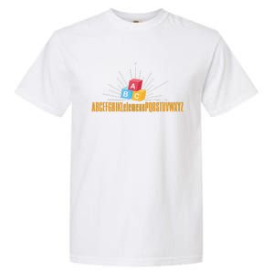 Kindergarten Teacher Abc Klelemeno Pqr Garment-Dyed Heavyweight T-Shirt