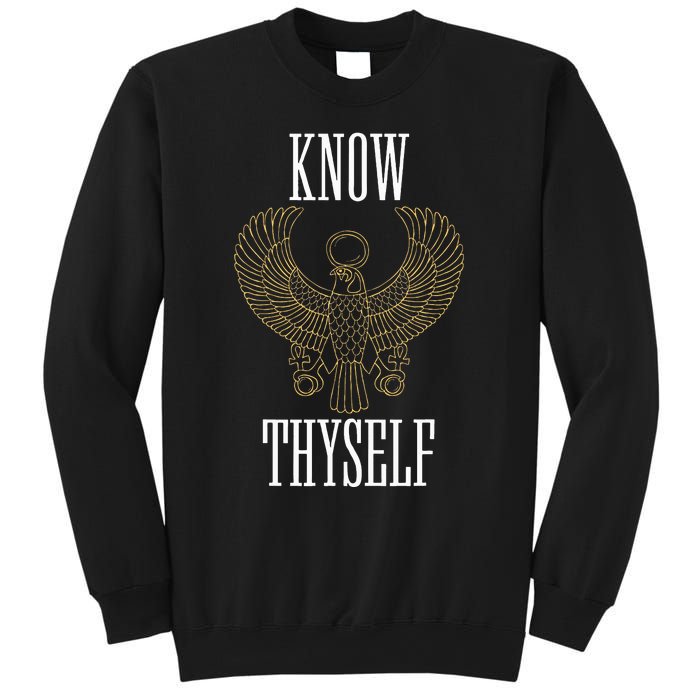 Know Thyself Ancient Egyptian God Horus Kemetic Ankh Gift Sweatshirt