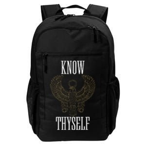 Know Thyself Ancient Egyptian God Horus Kemetic Ankh Gift Daily Commute Backpack