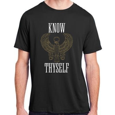 Know Thyself Ancient Egyptian God Horus Kemetic Ankh Gift Adult ChromaSoft Performance T-Shirt