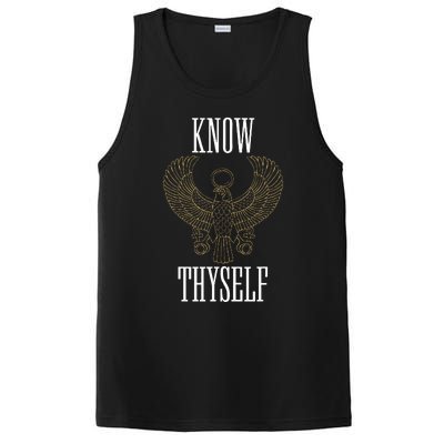 Know Thyself Ancient Egyptian God Horus Kemetic Ankh Gift PosiCharge Competitor Tank