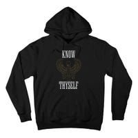 Know Thyself Ancient Egyptian God Horus Kemetic Ankh Gift Tall Hoodie