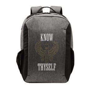 Know Thyself Ancient Egyptian God Horus Kemetic Ankh Gift Vector Backpack