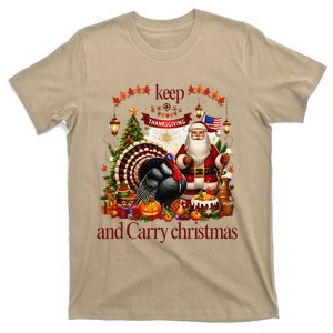 Keep Thanksgiving And Carry Christmas American T-Shirt