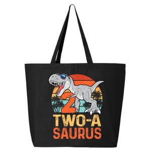 Kids Two A Saurus Rex 2nd Birthday Dinosaur 2 Year Old 25L Jumbo Tote