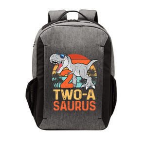 Kids Two A Saurus Rex 2nd Birthday Dinosaur 2 Year Old Vector Backpack