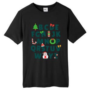 Kindergarten Teacher Abcs Learning School Christmas Alphabet Tall Fusion ChromaSoft Performance T-Shirt