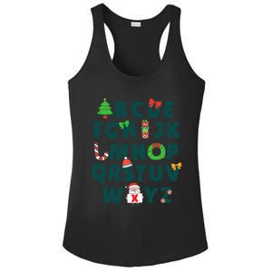 Kindergarten Teacher Abcs Learning School Christmas Alphabet Ladies PosiCharge Competitor Racerback Tank