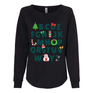 Kindergarten Teacher Abcs Learning School Christmas Alphabet Womens California Wash Sweatshirt