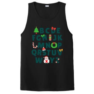 Kindergarten Teacher Abcs Learning School Christmas Alphabet PosiCharge Competitor Tank