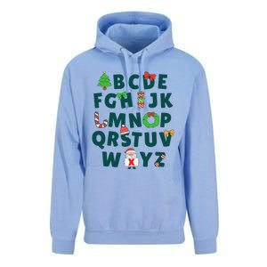 Kindergarten Teacher Abcs Learning School Christmas Alphabet Unisex Surf Hoodie