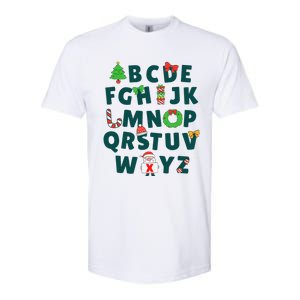 Kindergarten Teacher Abcs Learning School Christmas Alphabet Softstyle CVC T-Shirt