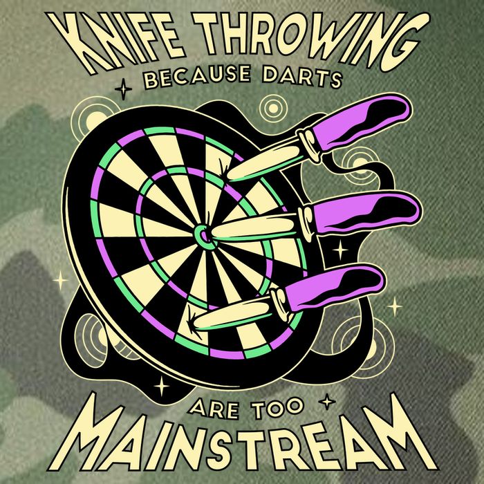 Knife Throwing Because Darts Are Too Mainstream Legacy Tie Dye Trucker Hat