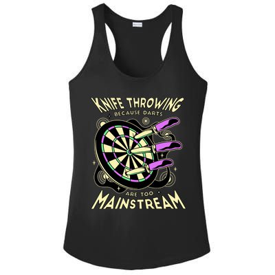 Knife Throwing Because Darts Are Too Mainstream Ladies PosiCharge Competitor Racerback Tank