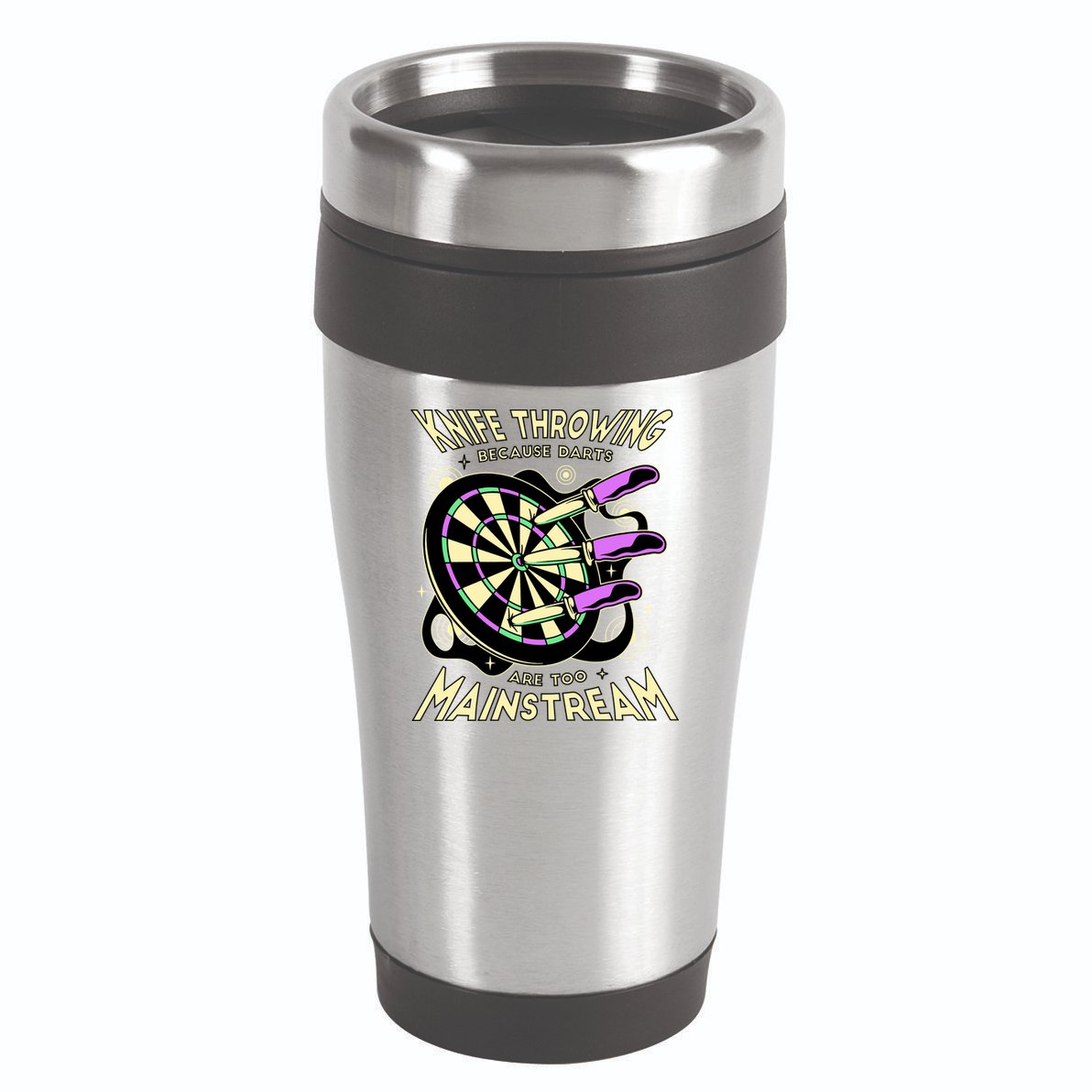 Knife Throwing Because Darts Are Too Mainstream 16oz Travel Tumbler