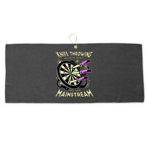 Knife Throwing Because Darts Are Too Mainstream Large Microfiber Waffle Golf Towel