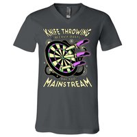 Knife Throwing Because Darts Are Too Mainstream V-Neck T-Shirt