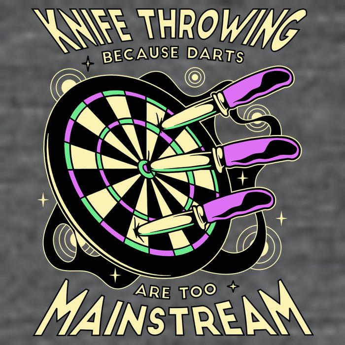 Knife Throwing Because Darts Are Too Mainstream Button