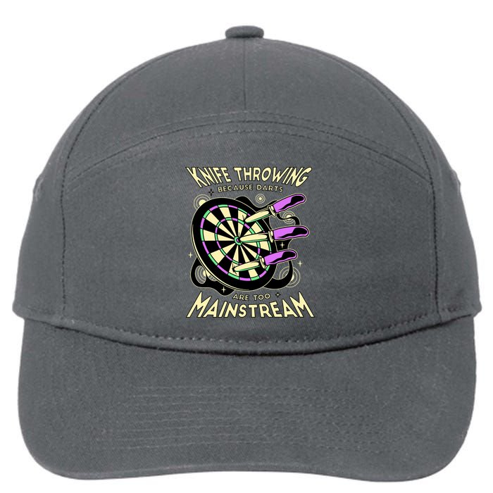Knife Throwing Because Darts Are Too Mainstream 7-Panel Snapback Hat