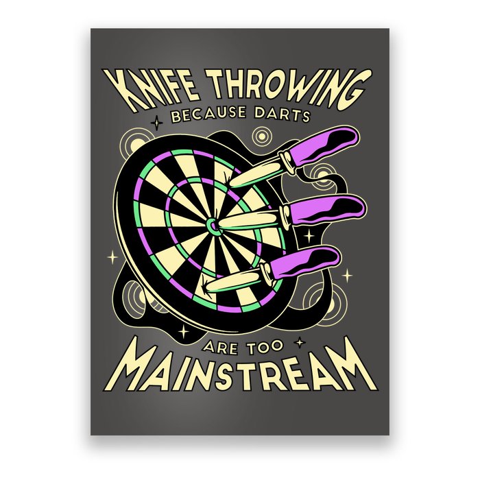 Knife Throwing Because Darts Are Too Mainstream Poster