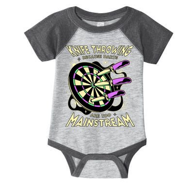 Knife Throwing Because Darts Are Too Mainstream Infant Baby Jersey Bodysuit