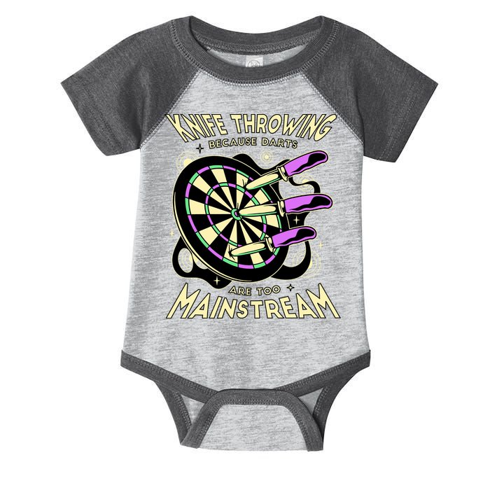 Knife Throwing Because Darts Are Too Mainstream Infant Baby Jersey Bodysuit