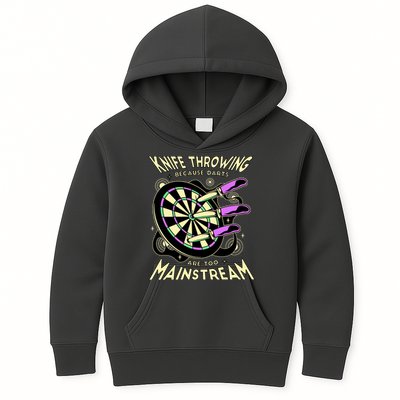Knife Throwing Because Darts Are Too Mainstream Kids Hoodie
