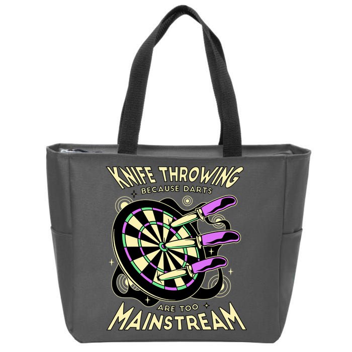 Knife Throwing Because Darts Are Too Mainstream Zip Tote Bag