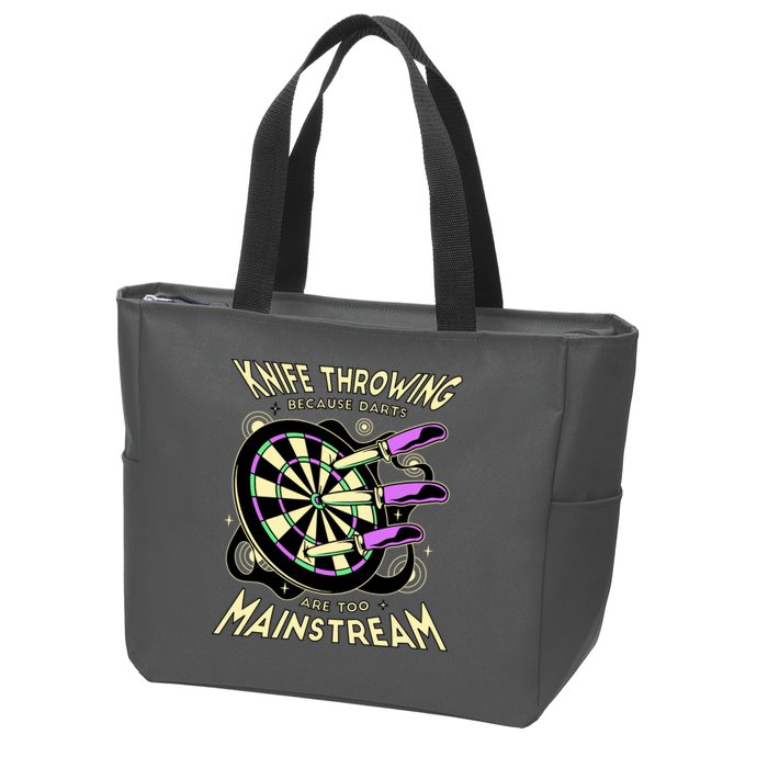 Knife Throwing Because Darts Are Too Mainstream Zip Tote Bag