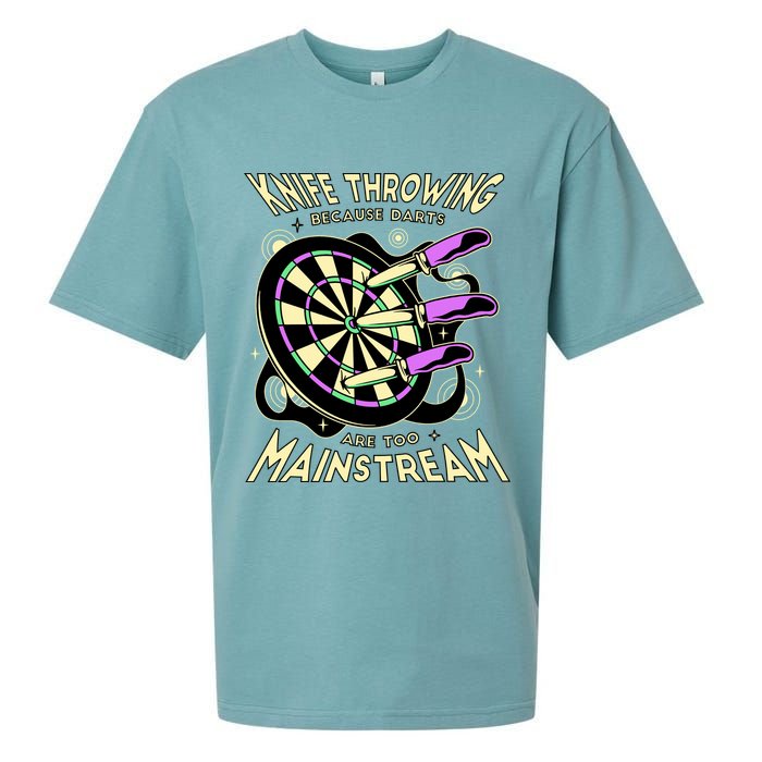 Knife Throwing Because Darts Are Too Mainstream Sueded Cloud Jersey T-Shirt