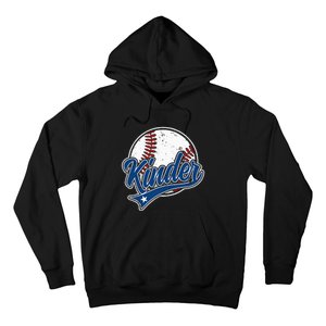 Kindergarten Team Back To School Baseball Player Hoodie