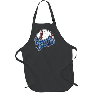 Kindergarten Team Back To School Baseball Player Full-Length Apron With Pockets