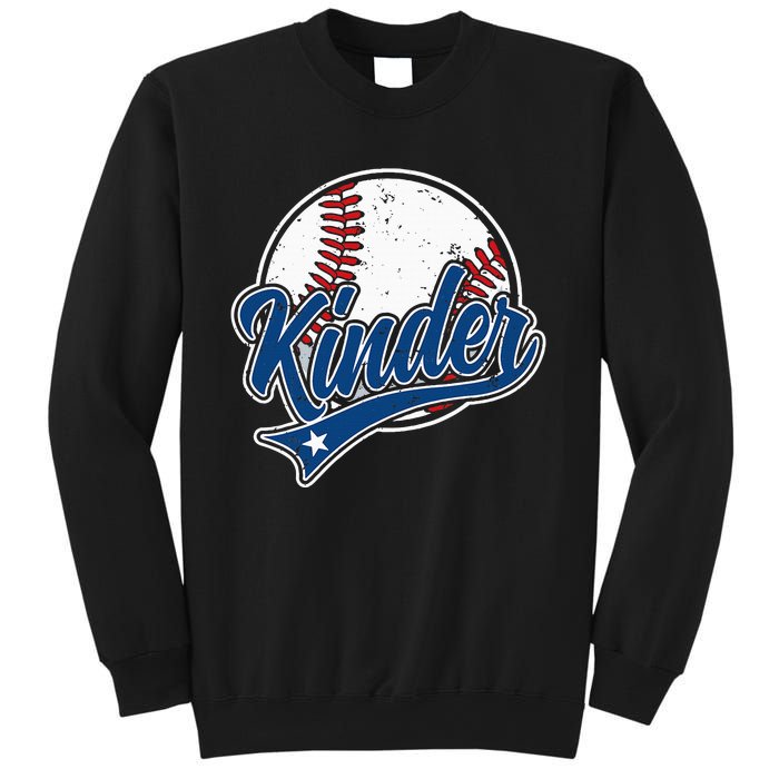 Kindergarten Team Back To School Baseball Player Sweatshirt