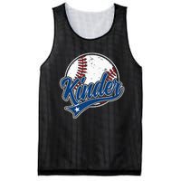 Kindergarten Team Back To School Baseball Player Mesh Reversible Basketball Jersey Tank