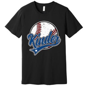 Kindergarten Team Back To School Baseball Player Premium T-Shirt