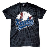 Kindergarten Team Back To School Baseball Player Tie-Dye T-Shirt