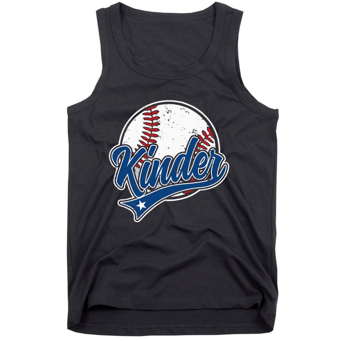 Kindergarten Team Back To School Baseball Player Tank Top