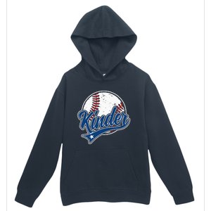 Kindergarten Team Back To School Baseball Player Urban Pullover Hoodie