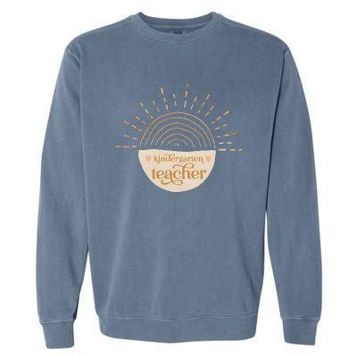 Kindergarten Teacher Back To School Garment-Dyed Sweatshirt