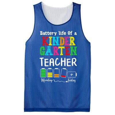 Kindergarten Teacher Battery Life Kindergarten Instructor Gift Mesh Reversible Basketball Jersey Tank