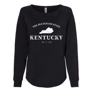 Kentucky The Bluegrass State Womens California Wash Sweatshirt