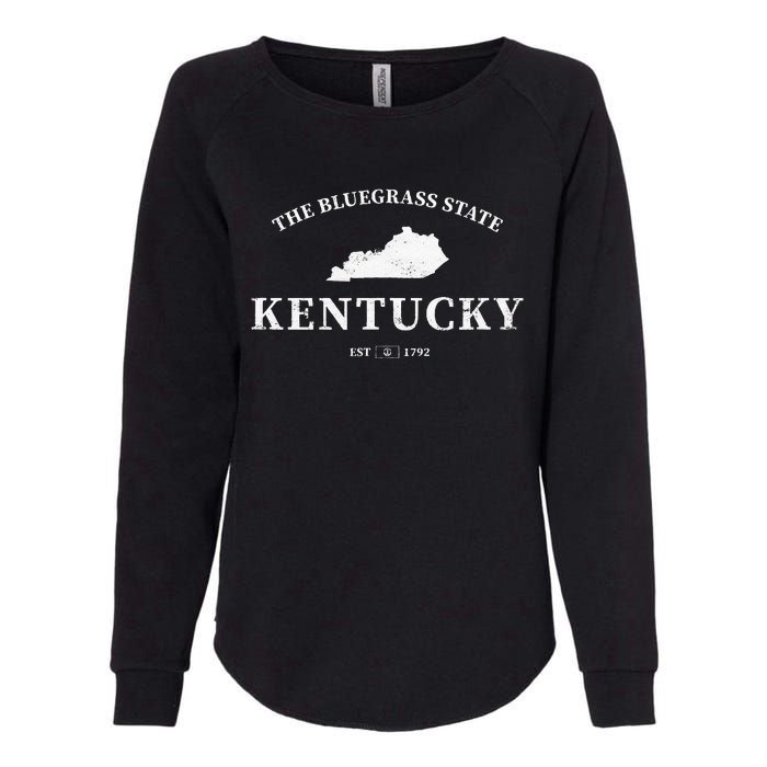 Kentucky The Bluegrass State Womens California Wash Sweatshirt