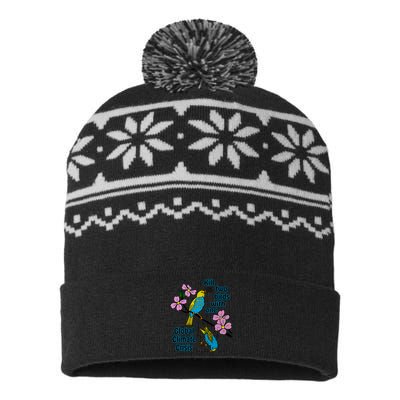 Kill Two Birds With One Global Climate Crisis USA-Made Snowflake Beanie